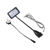 LED long display arm light  light with universal  clamp